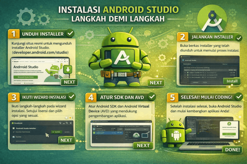 Instalasi Android Studio langkah demi langkah